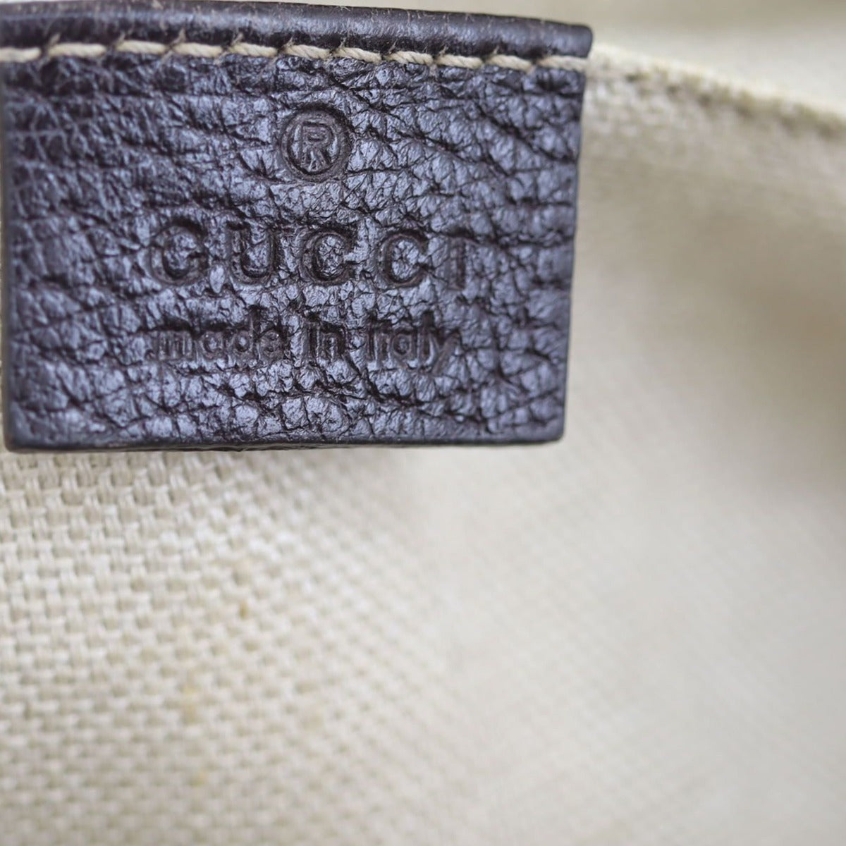 Gucci GG Canvas Webby Bee Crossbody Bag Stamp
