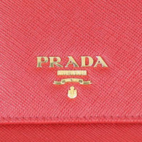 Prada Saffiano Metal Wallet on Strap Hardware