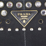 Prada Studded Canapa Tote Hardware
