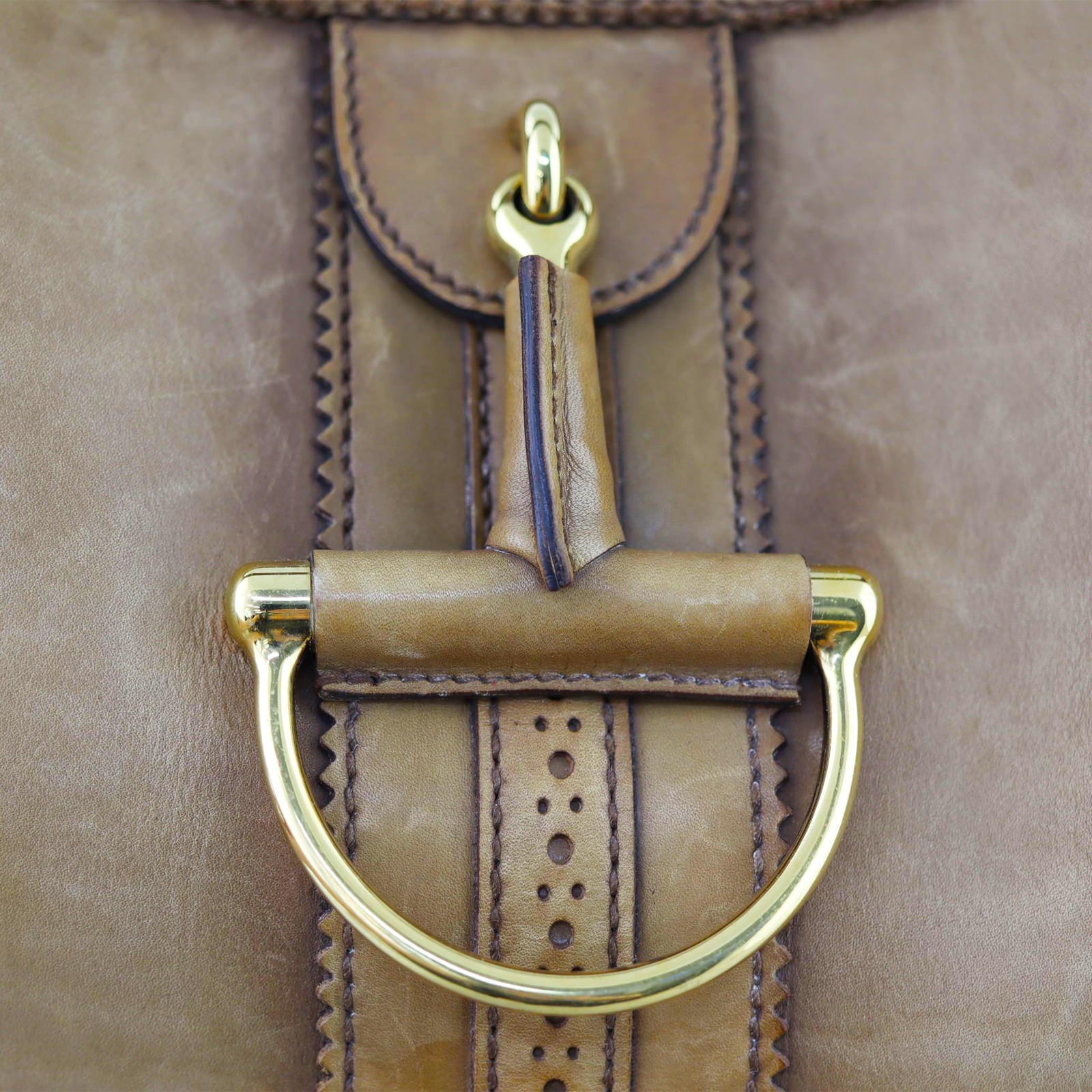 Gucci Duilio Brogue Hobo Hardware