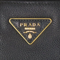 Prada Vitello Grain Top Handle Tote Hardware