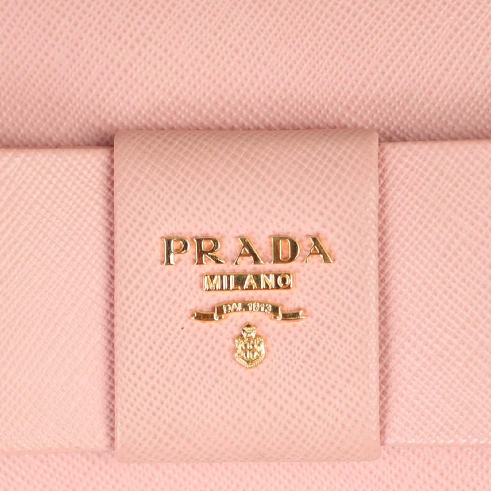 Prada Saffiano Lux Bow Wallet on Strap Hardware