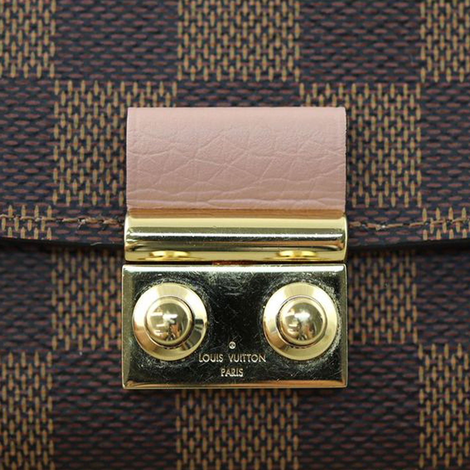 Louis Vuitton Croisette Wallet on Chain Damier Ebene Hardware