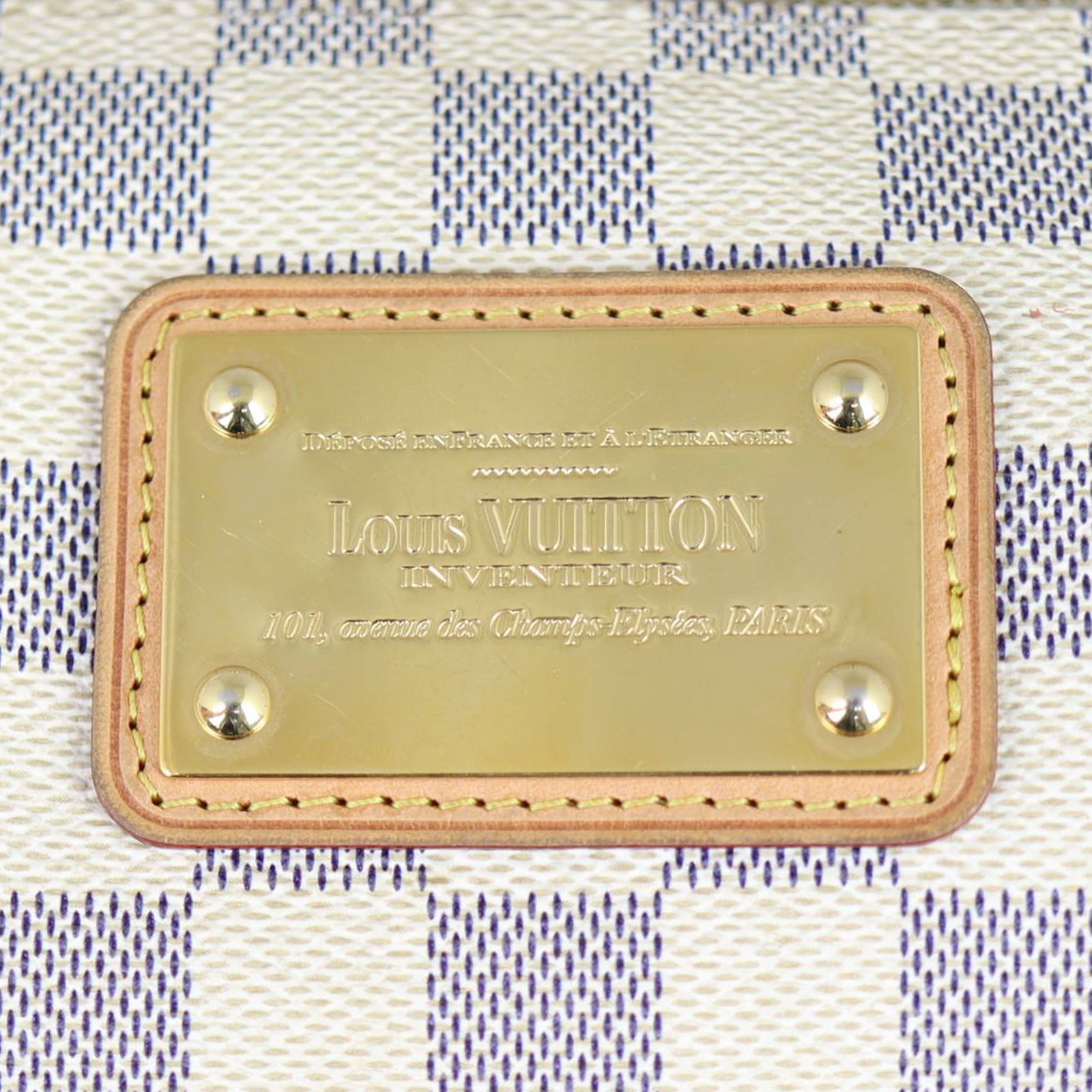 Louis Vuitton Eva Pochette Damier Azur Hardware