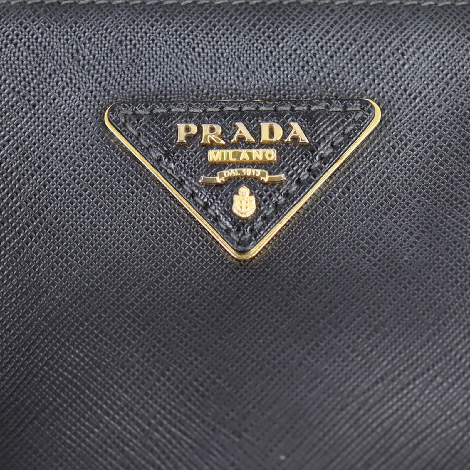 Prada Saffiano Lux Galleria Double Zip Tote Medium Hardware