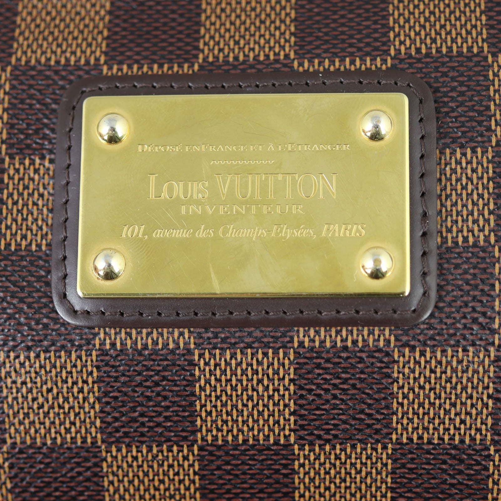 Louis Vuitton Eva Pochette Damier Ebene Hardware