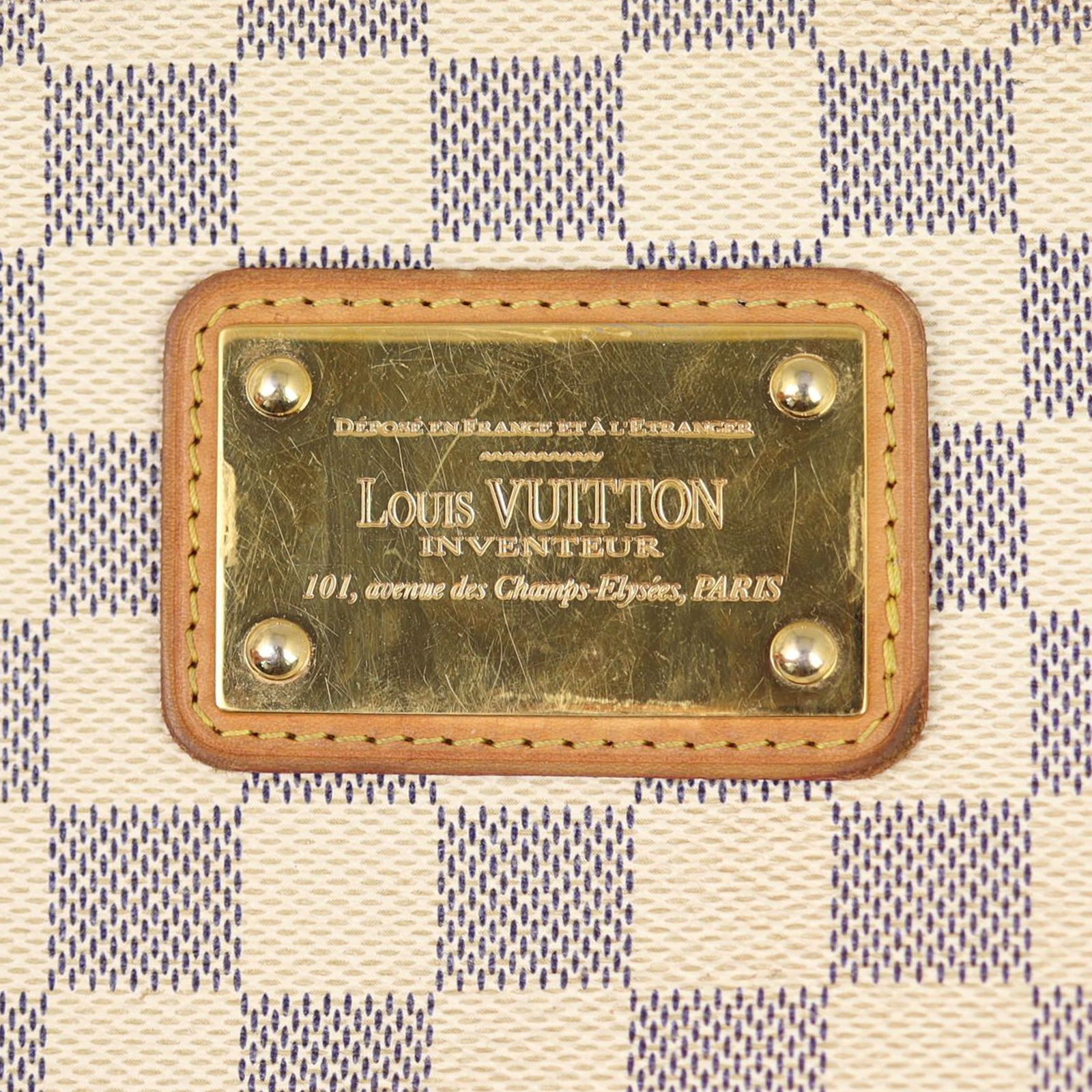 Louis Vuitton Eva Pochette Damier Azur Hardware