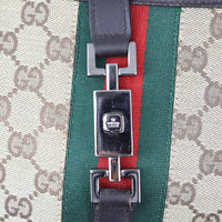 Gucci Web GG Canvas Jackie Hobo Hardware