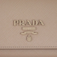 Prada Saffiano Shine Continental Wallet Hardware