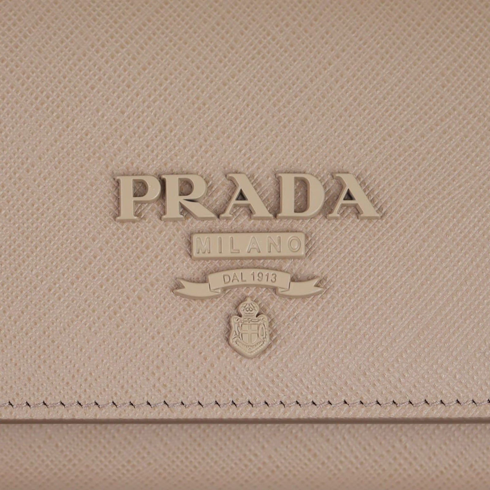 Prada Saffiano Shine Continental Wallet Hardware