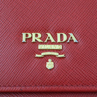 Prada Saffiano Wallet on Strap Hardware