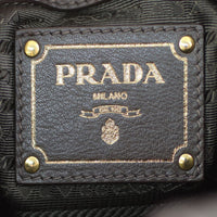Prada Top Handle Gathered Tote Hardware