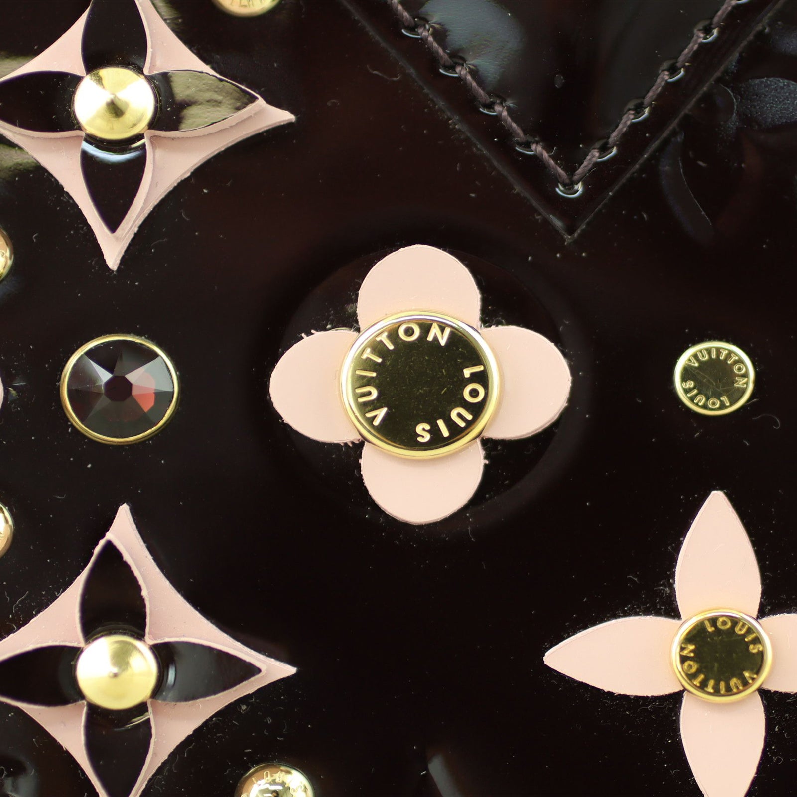 Louis Vuitton Alma BB Monogram Vernis Flowers Hardware