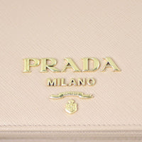 Prada Saffiano Lux Chain Wallet Hardware