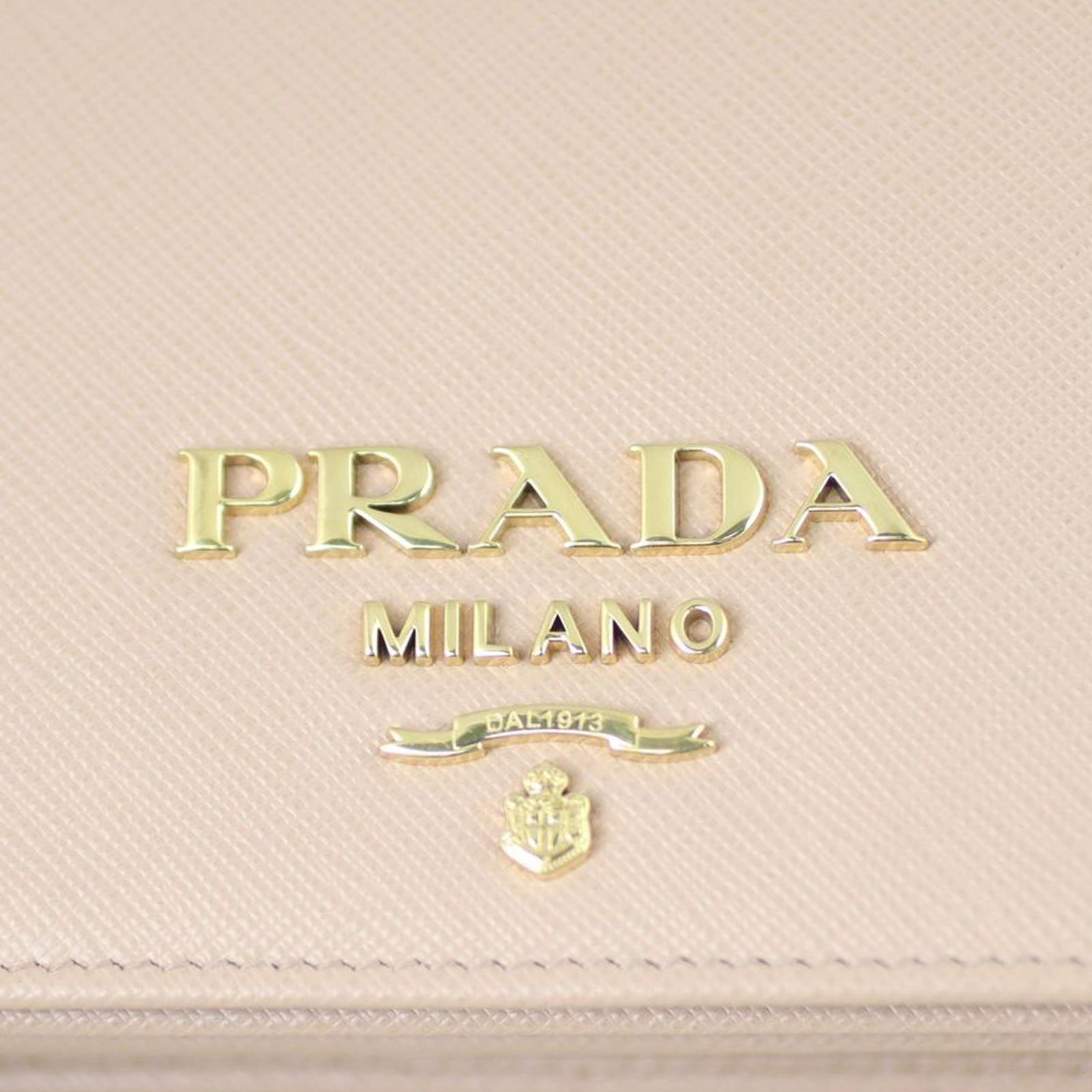 Prada Saffiano Lux Chain Wallet Hardware