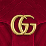Gucci GG Marmont Velvet Small Shoulder Bag Hardware