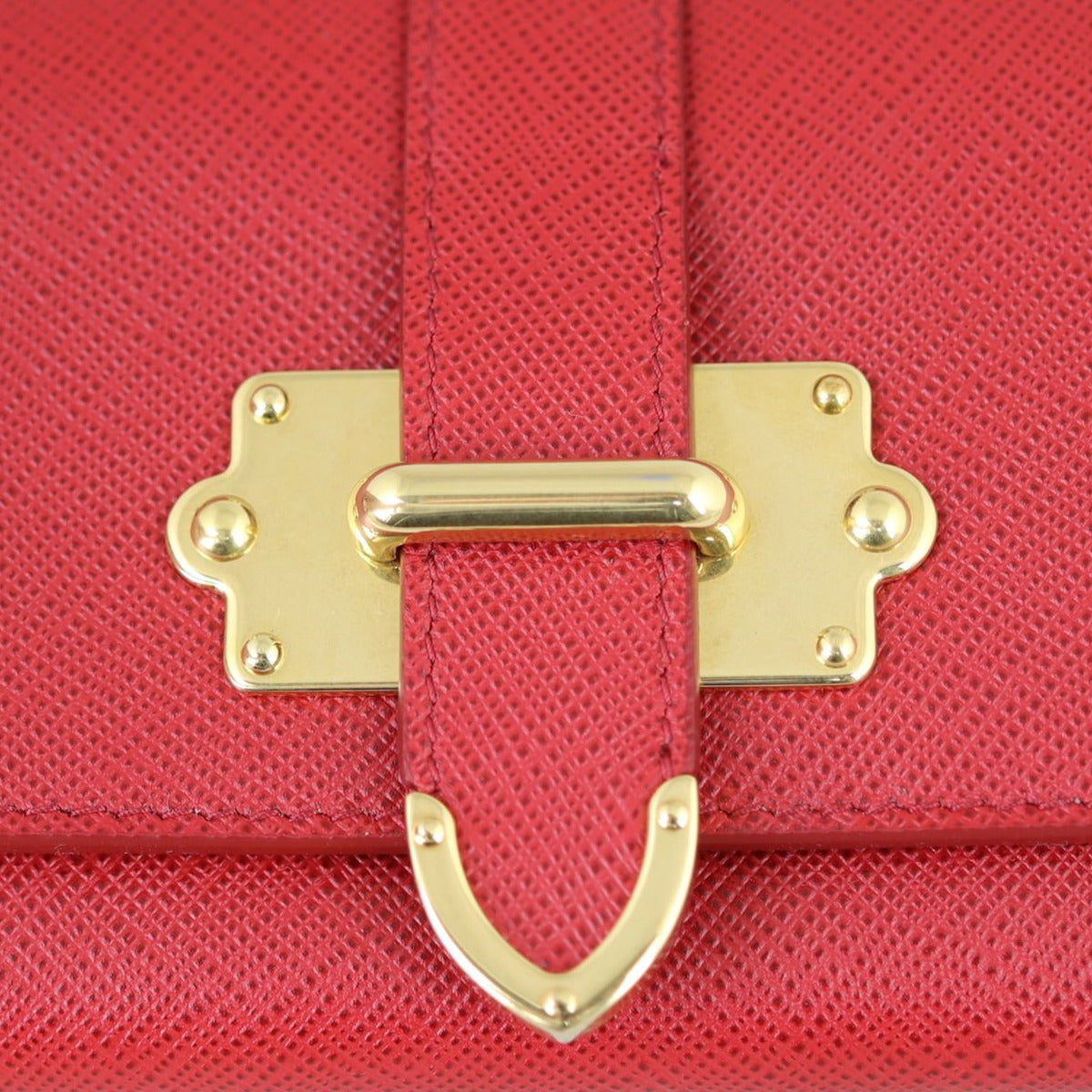 Prada Saffiano Cahier Wallet Hardware
