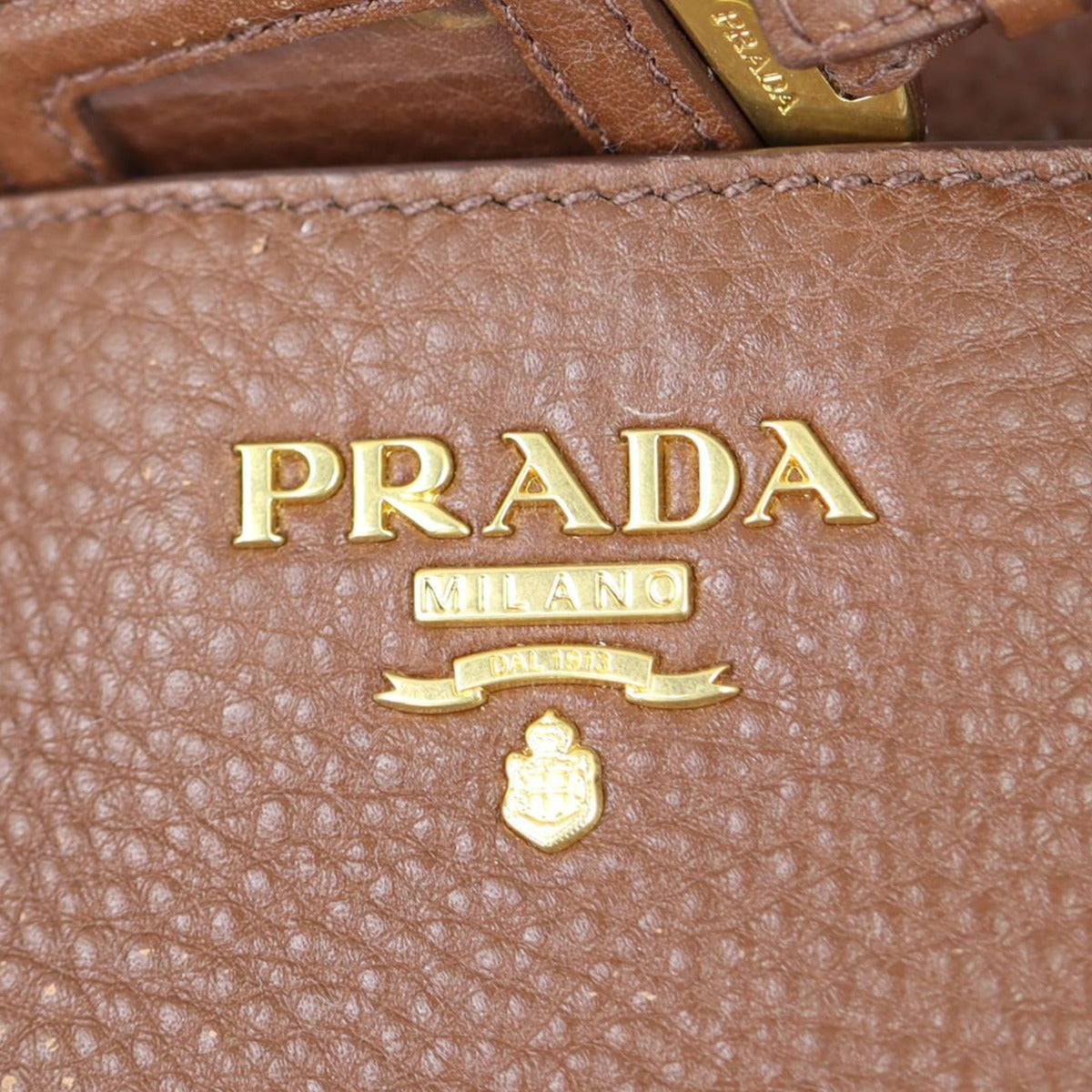 Prada Vitello Daino Shopping Tote Hardware

