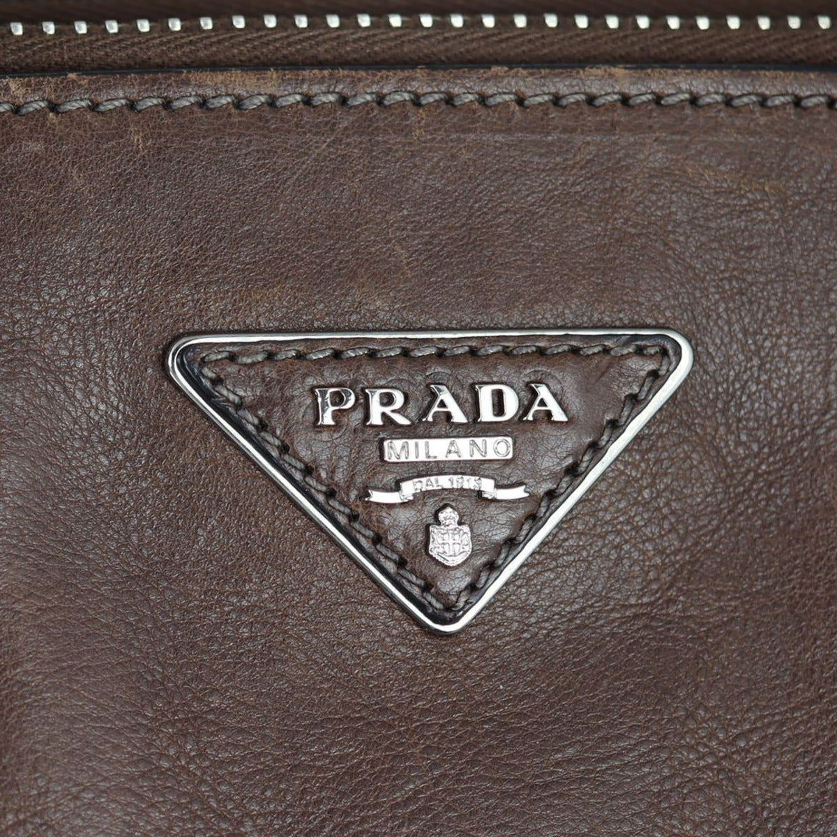 Prada Twin Pocket Glace Calfskin Tote Hardware
