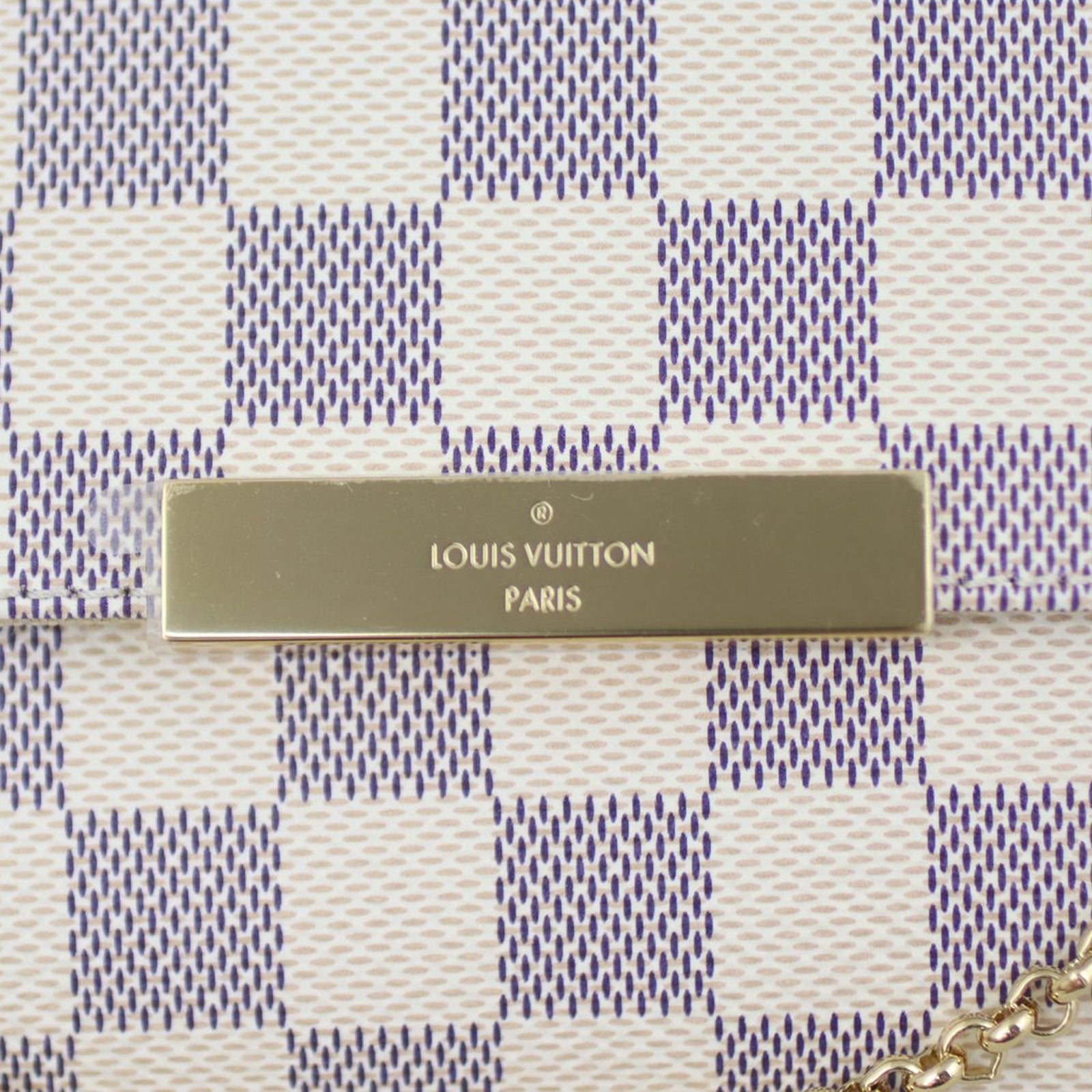 Louis Vuitton Favorite MM Damier Azur Hardware