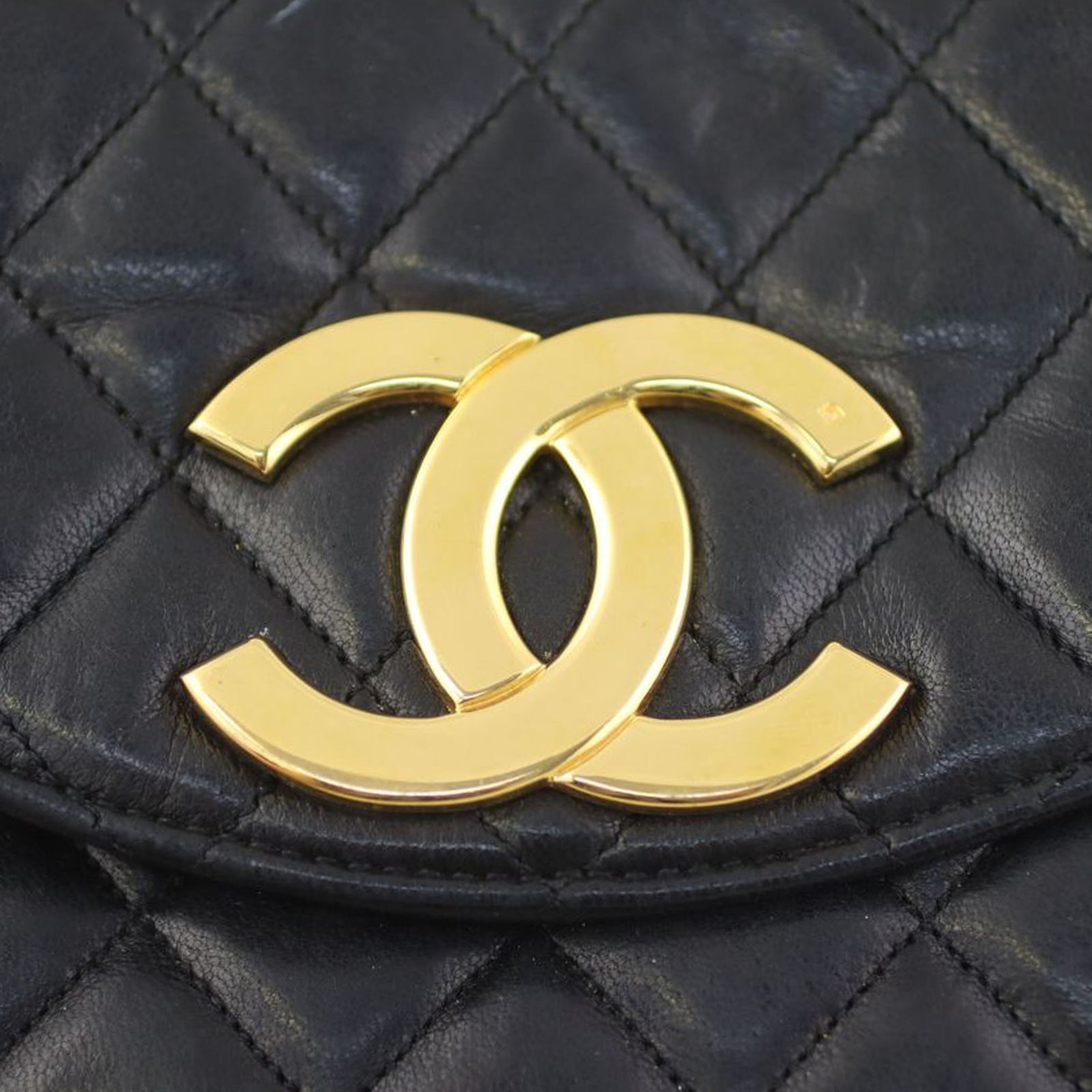 Chanel CC Round Quilted Flap Bag Hardware