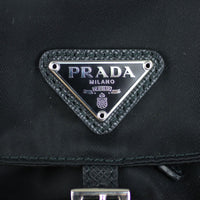 Prada Mini Tessuto Drawstring Convertible Backpack Hardware