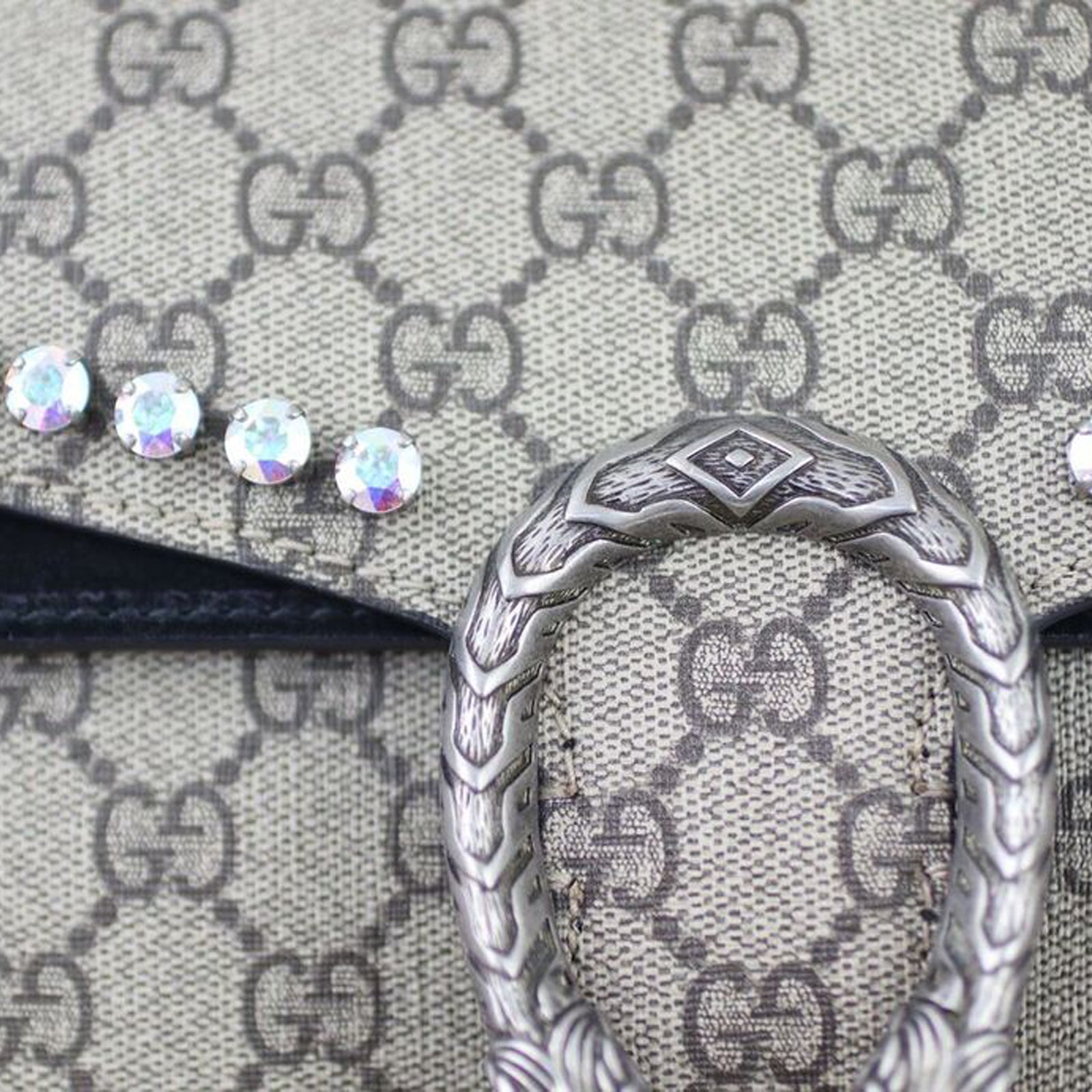 Gucci Dionysus Crystal Embellished Small Shoulder Bag Hardware