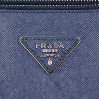 Prada Two Tone Saffiano Lux Galleria Double Zip Tote Hardware