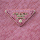 Prada Saffiano Lux Galleria Double Zip Tote Mini Hardware