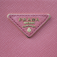 Prada Saffiano Lux Galleria Double Zip Tote Mini Hardware