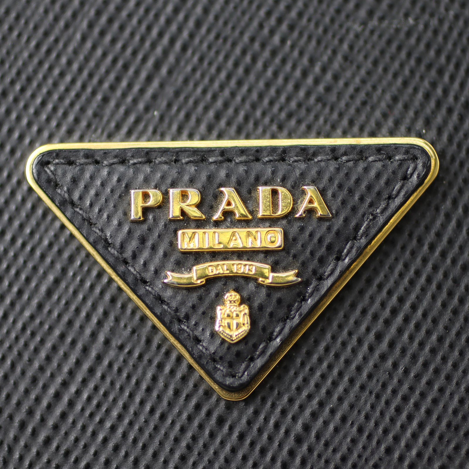 Prada Saffiano Cuir Double Tote Small Hardware