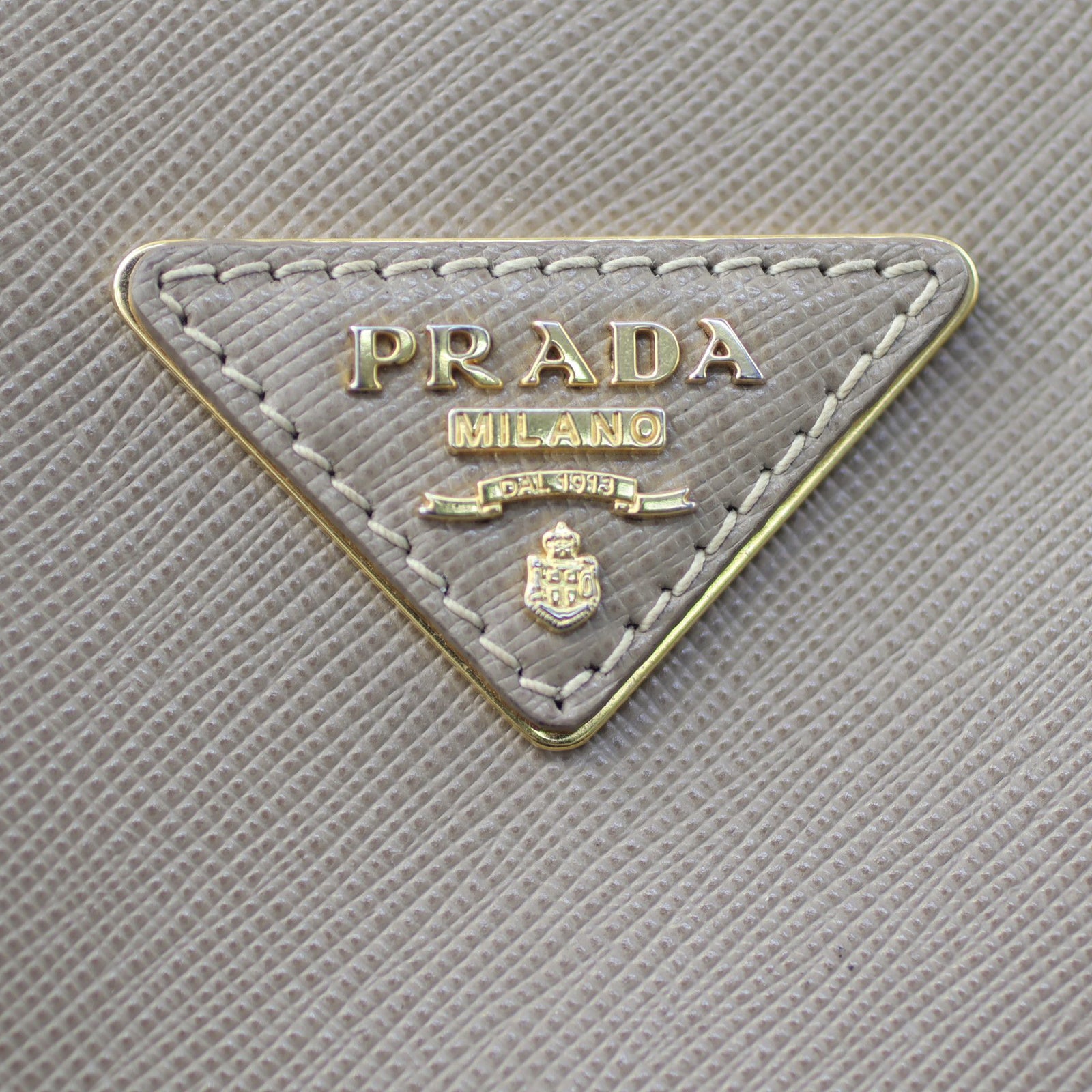 Prada Saffiano Lux Galleria Double Zip Tote Hardware