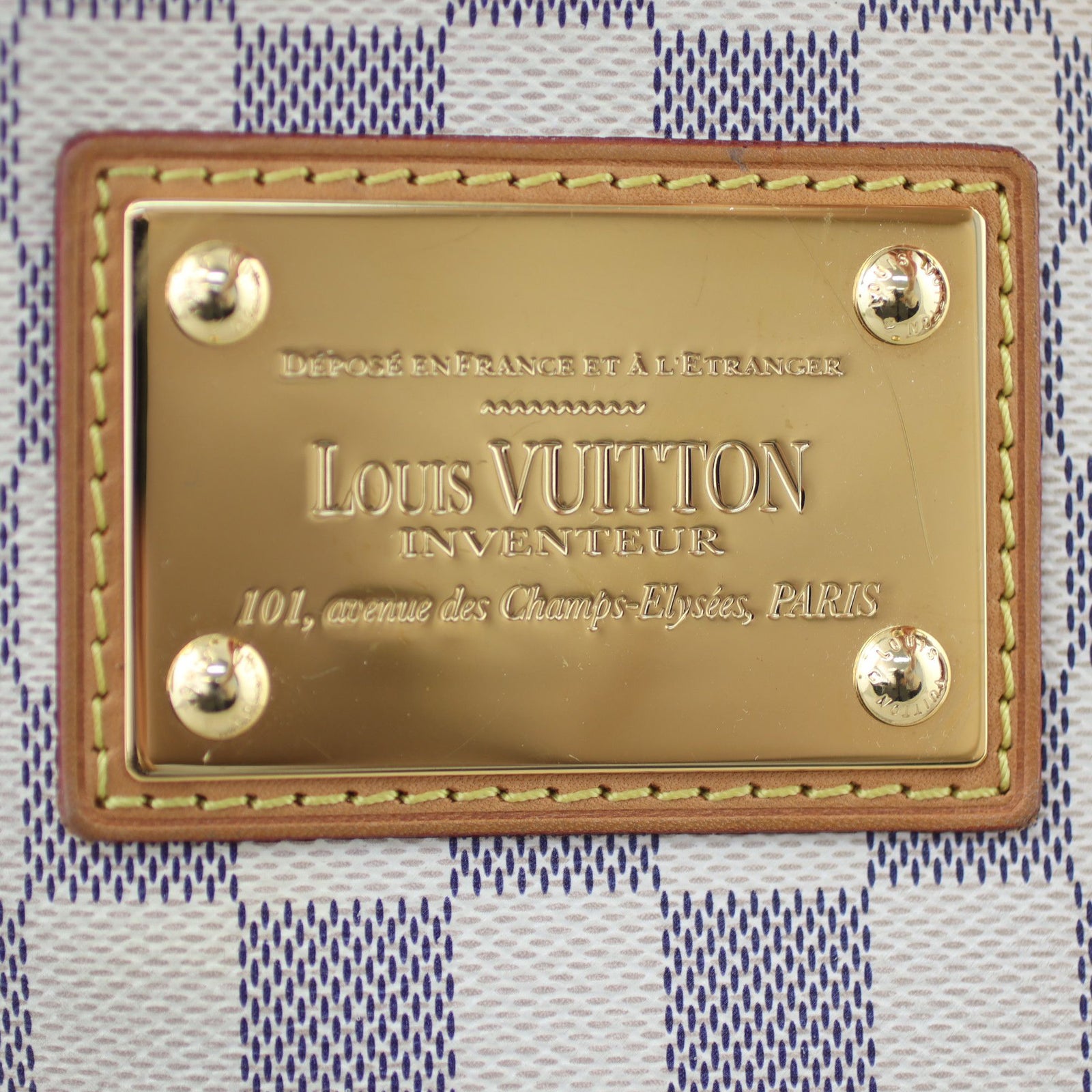 Louis Vuitton Hampstead GM Damier Azur Hardware