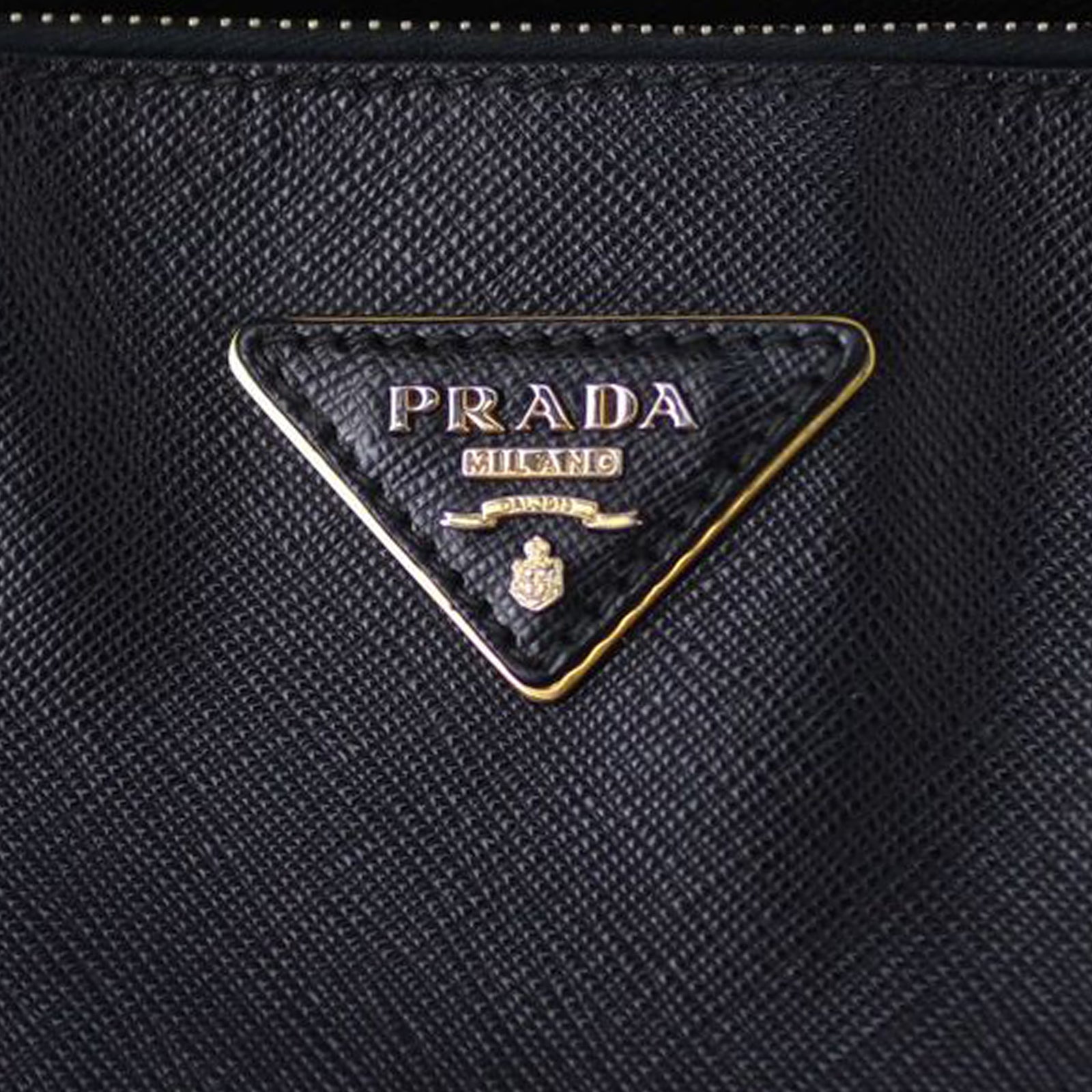 Prada Saffiano Lux Galleria Double Zip Tote Large Hardware