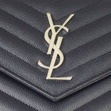 Saint Laurent Monogram Envelope Chain Wallet Hardware