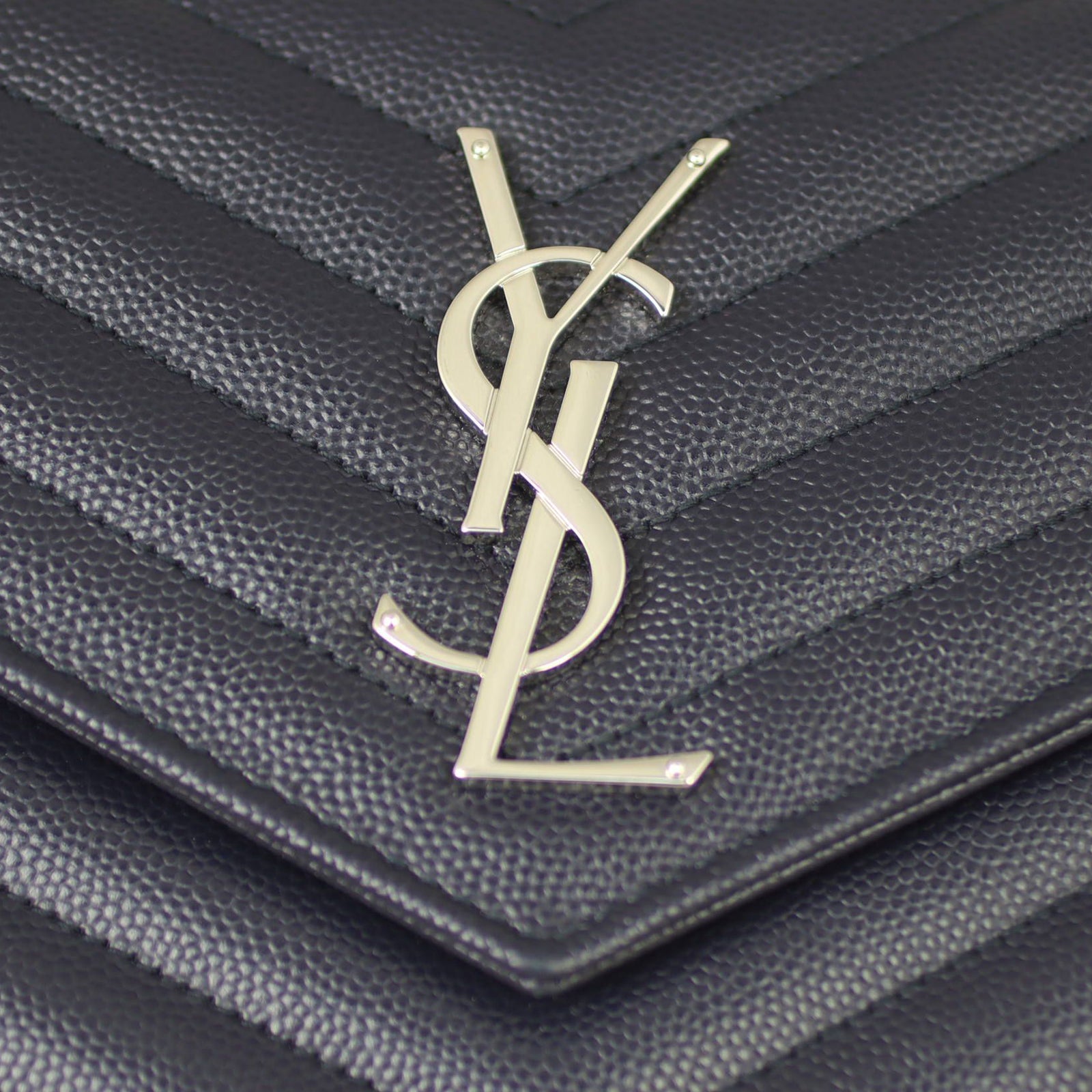 Saint Laurent Monogram Envelope Chain Wallet Hardware