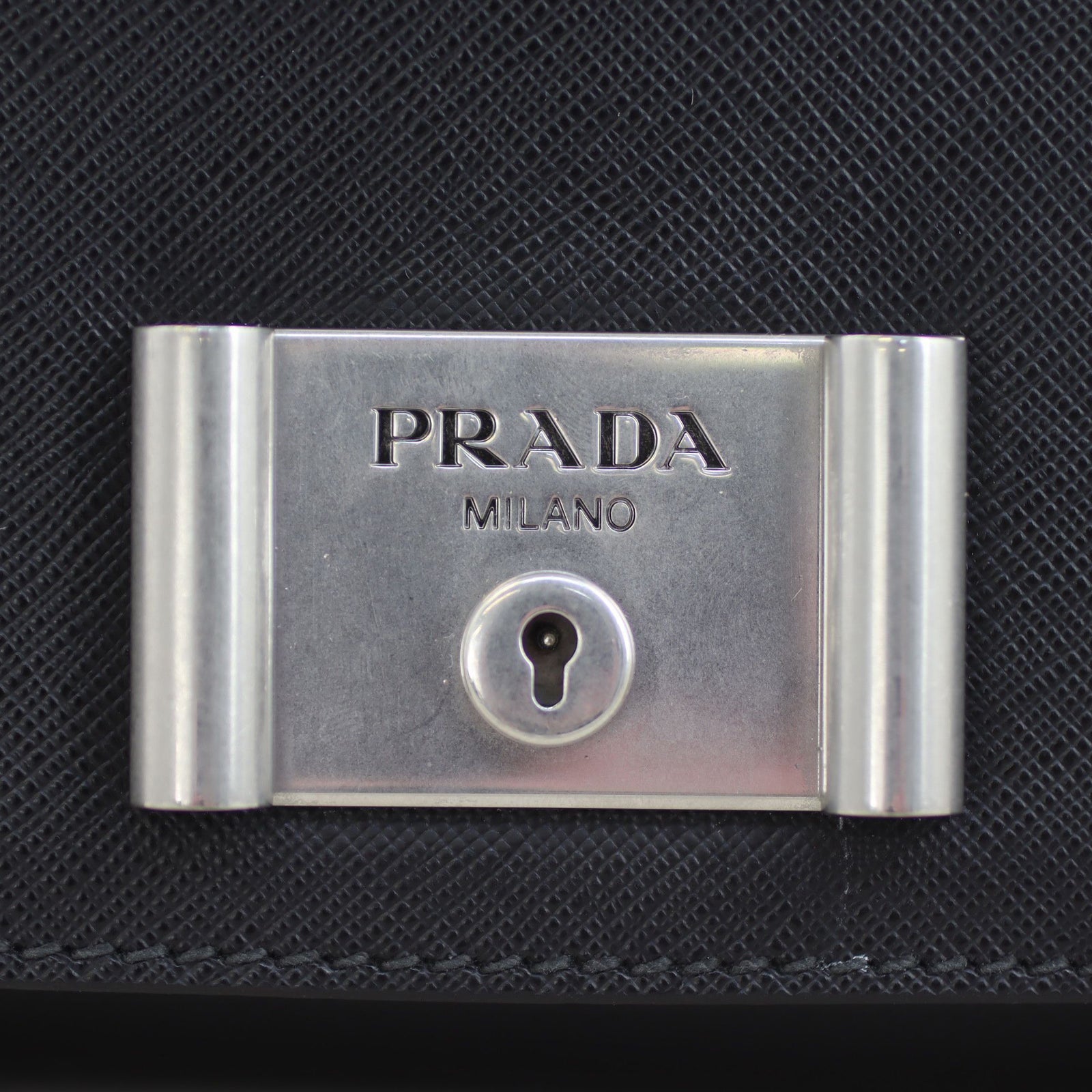 Prada Saffiano Lock Crossbody Hardware