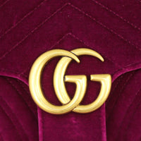 Gucci GG Marmont Velvet Small Shoulder Bag Hardware