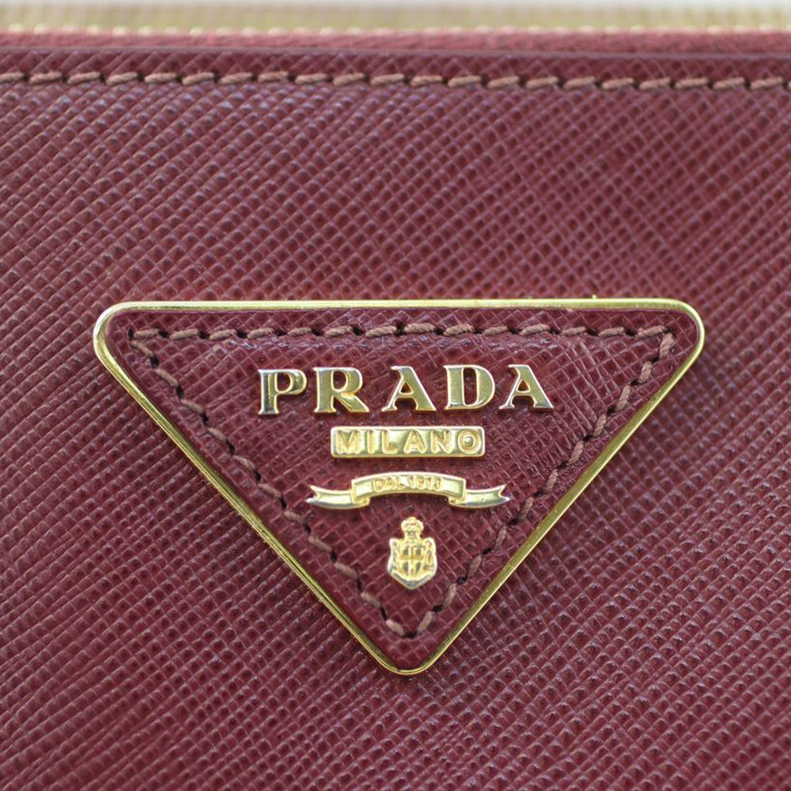 Prada Saffiano Lux Galleria Double Zip Tote Hardware