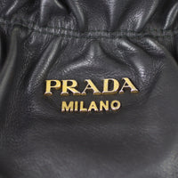 Prada Soft Leather Top Handle Tote Hardware