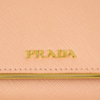 Prada Saffiano Metal Continental Wallet Hardware