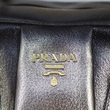 Prada Vitello Daino Antik Metallic Bowler Hardware