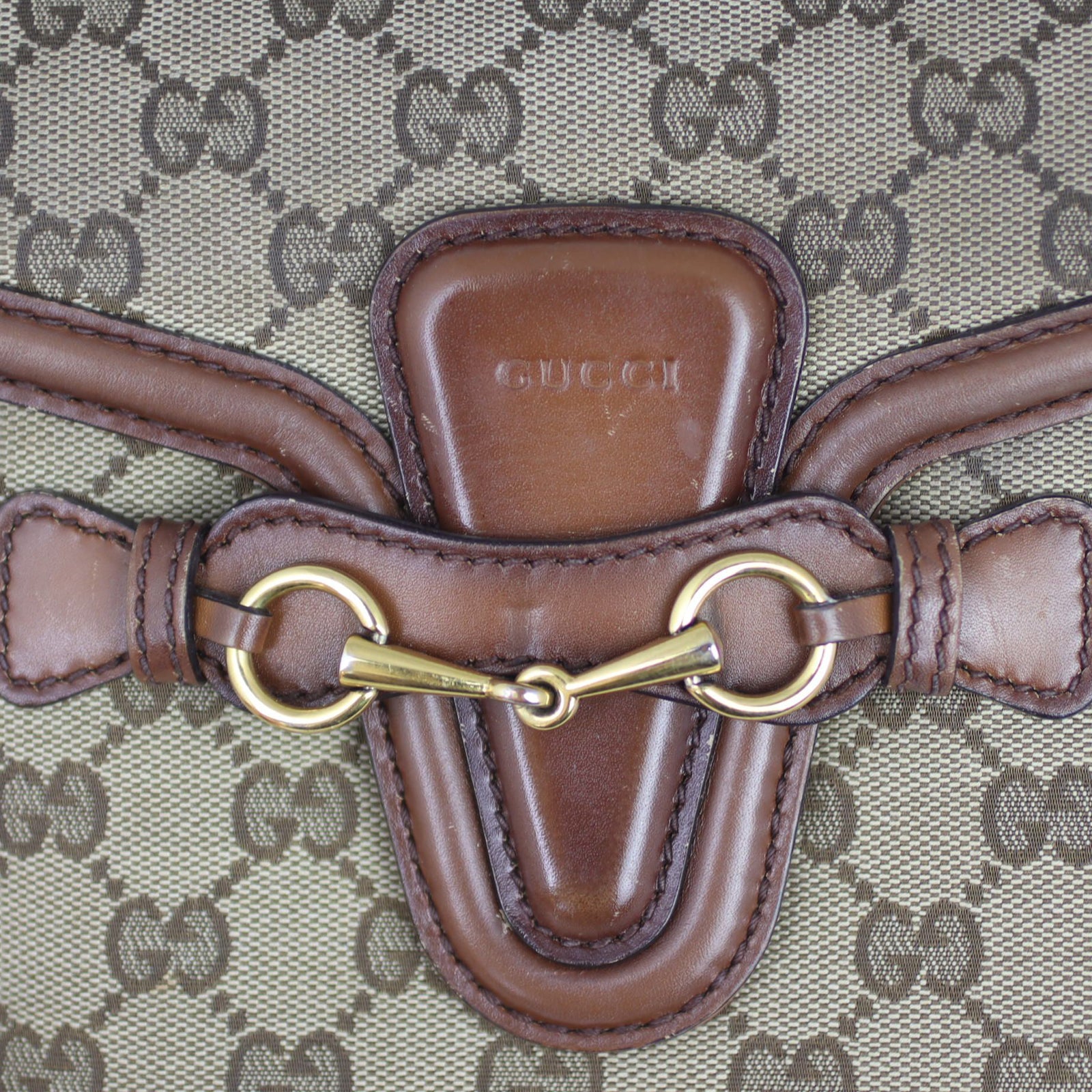 Gucci Original GG Lady Web Flap Bag Hardware