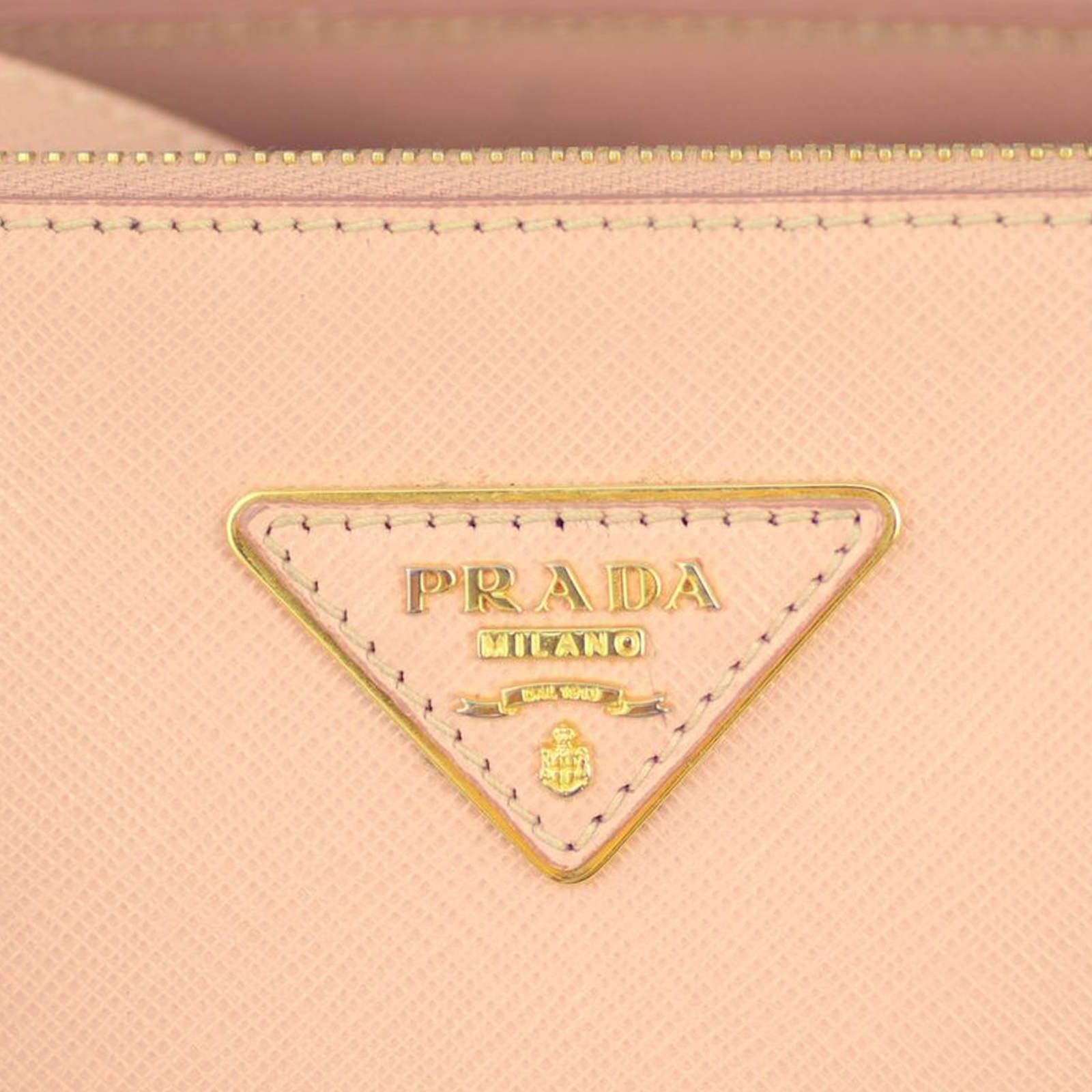 Prada Saffiano Lux Galleria Double Zip Tote Medium Hardware