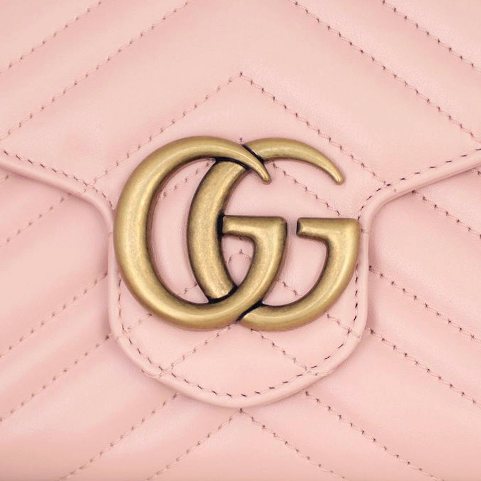 Gucci GG Marmont Matelasse Chain Wallet Hardware