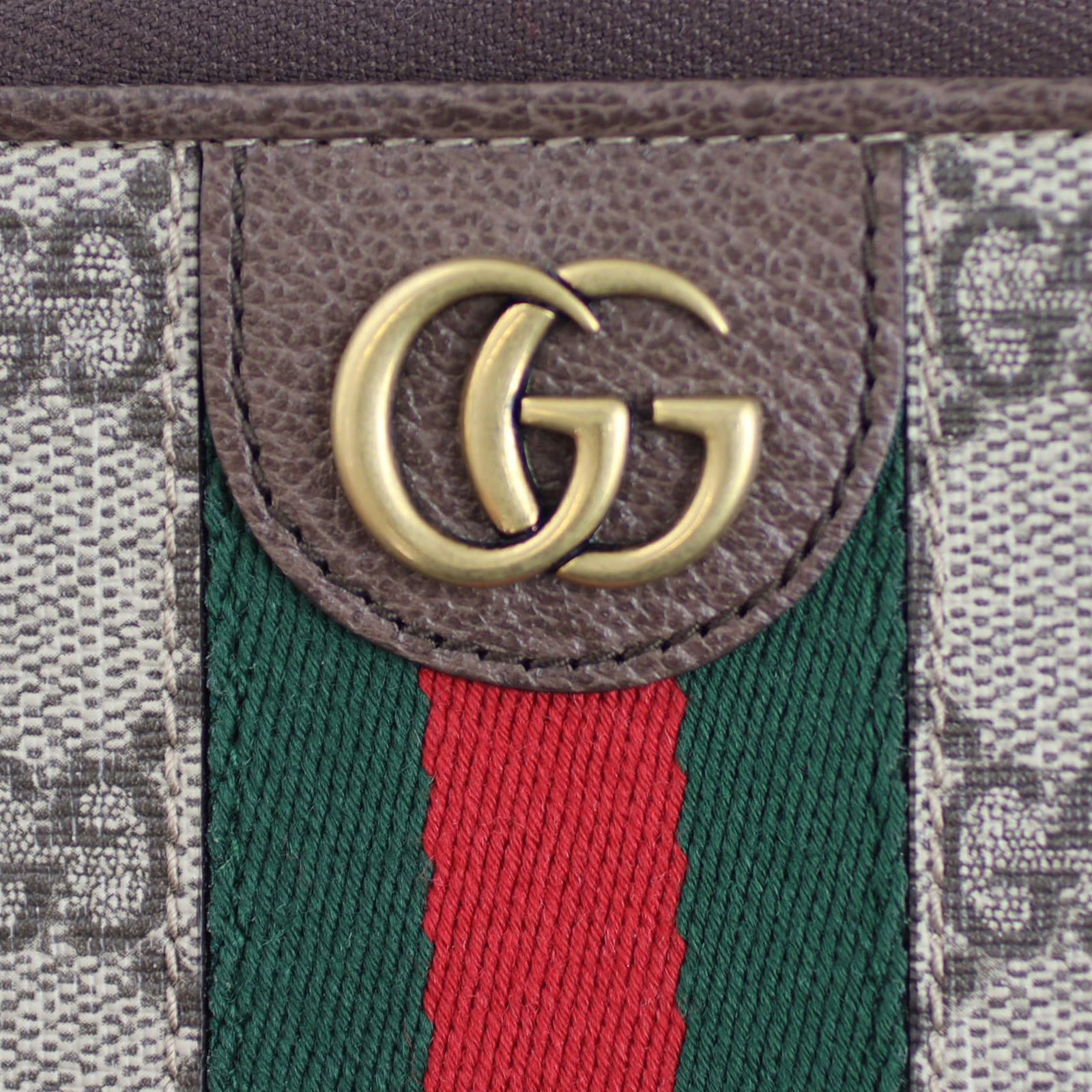 Gucci Ophidia Three Little Pigs Zip Around Wallet Hardware
