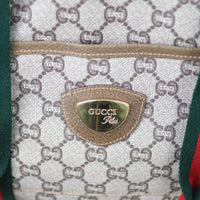 Gucci Vintage GG Plus Web Travel Tote Hardware