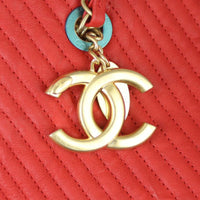 Chanel CC Chevron Surpique Tote Hardware