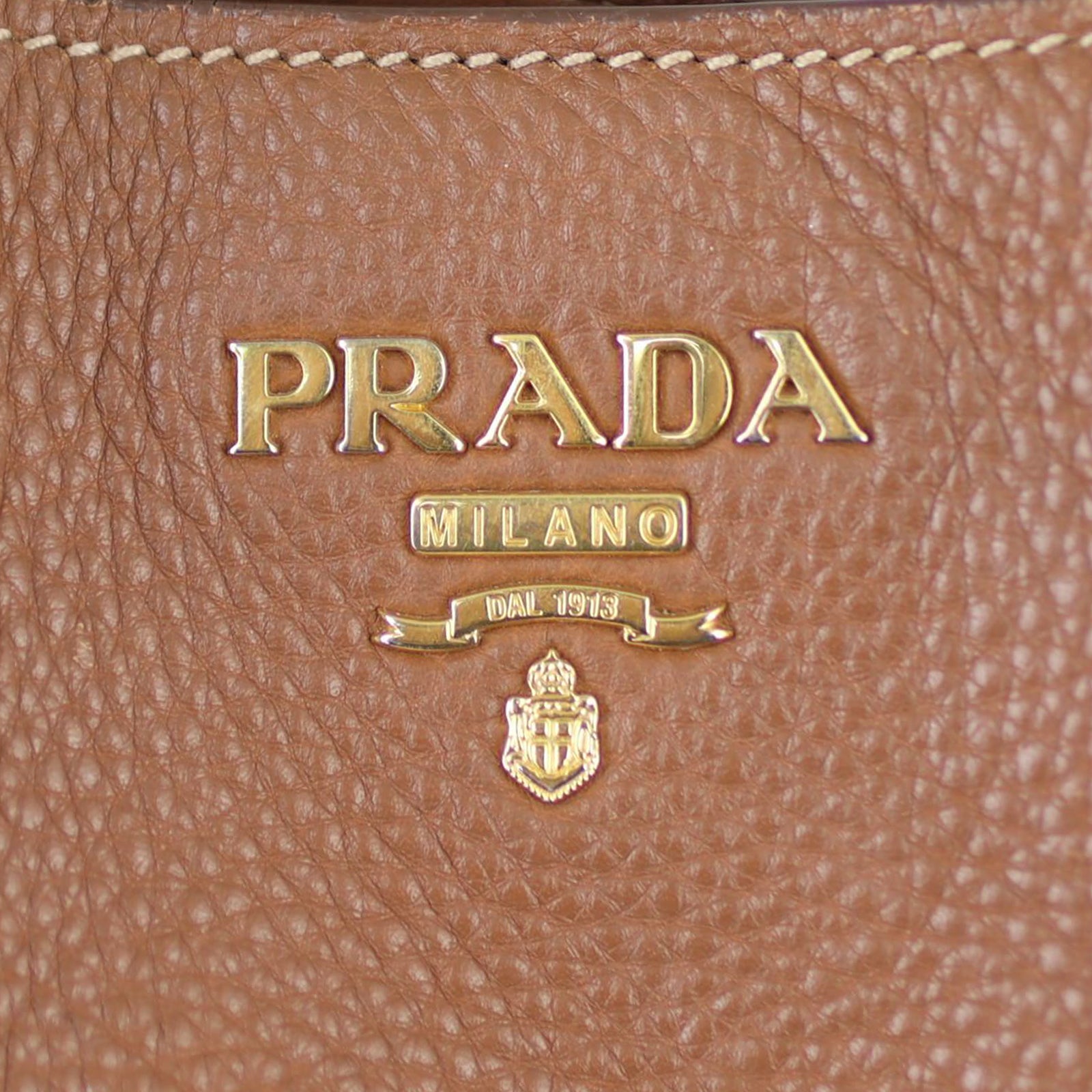 Prada Vitello Daino Twin Pocket Tote Hardware