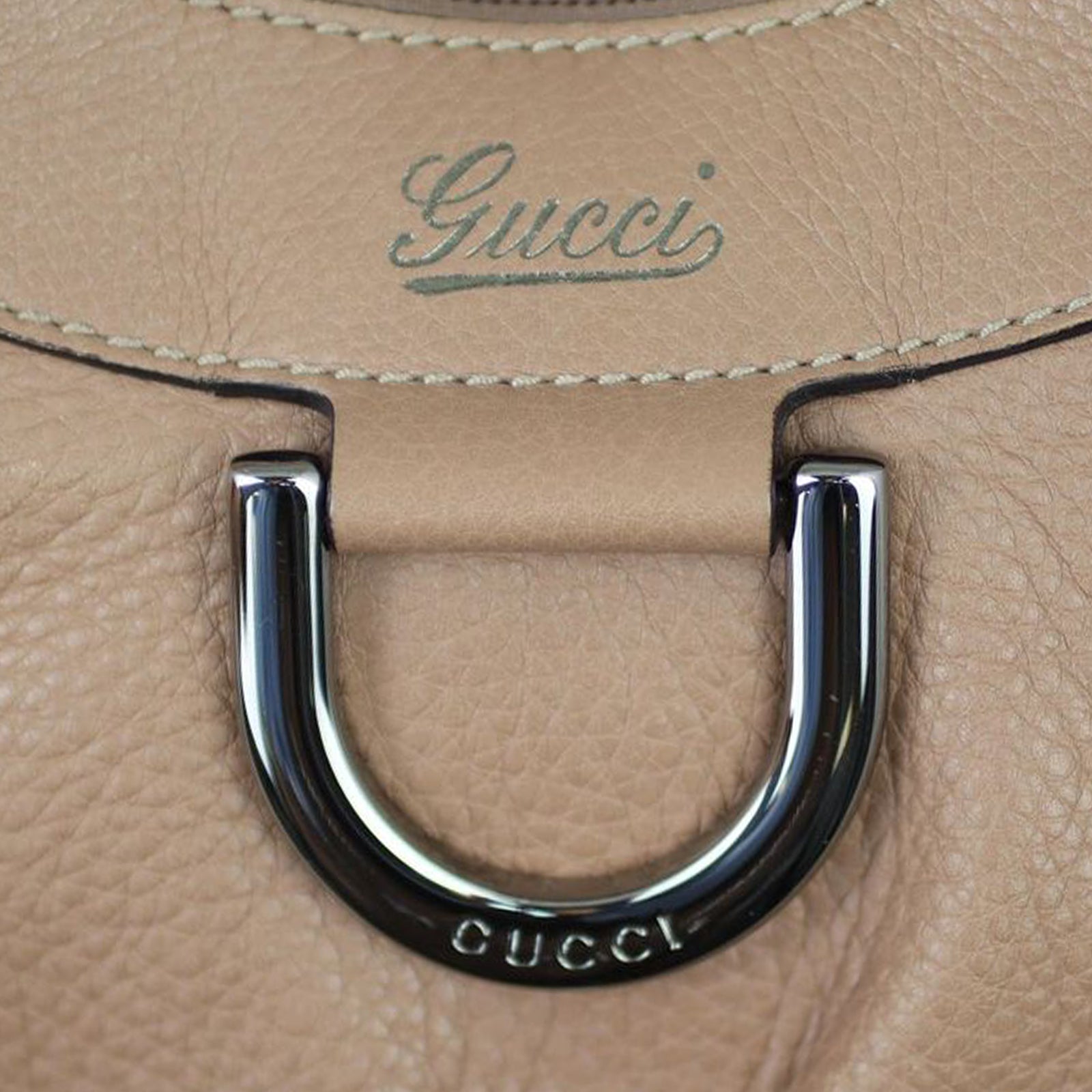 Gucci Abbey D-Ring Leather Hobo Hardware
